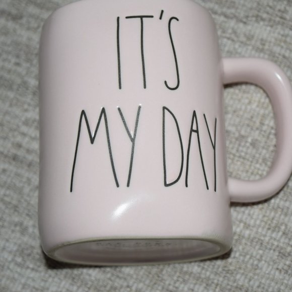 NEW RAE DUNN Artisan by Magneta BIRTHDAY It's My Day Ceramic Coffee Mug Cup Pink - Picture 7 of 9